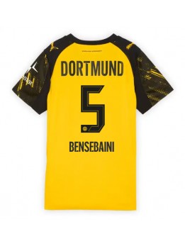 Borussia Dortmund Ramy Bensebaini #5 Replika Hemmakläder Dam 2025-26 Kortärmad